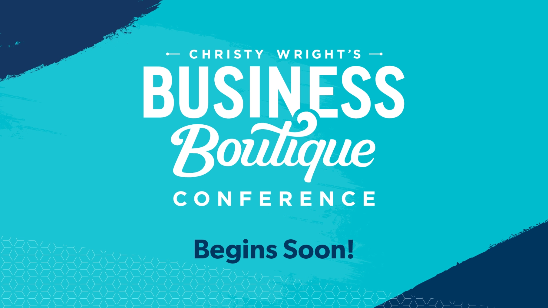 Business Boutique Begins Soon slide graphic